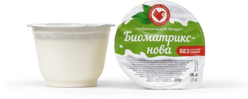 Биоматрикс-нова, пробиотический йогурт, 200 г