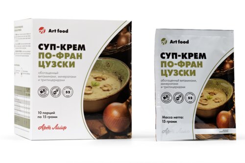 Суп-крем «По-французски» с грибами и зеленью, 10 порций — функциональное питание